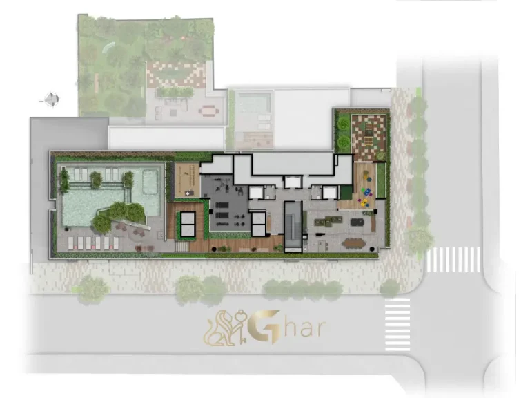 Planta lazer 5º pavimento Artesano Oscar Porto Paraíso São Paulo