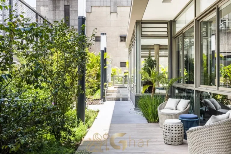 Lounge externo Beyond Jardins São Paulo área social