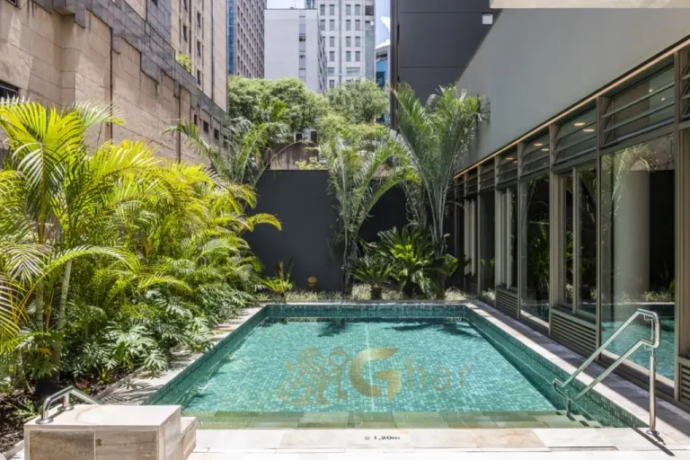 Piscina descoberta Beyond Jardins São Paulo alto padrão