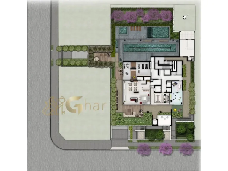 Planta implantação áreas comuns Beyond Jardins São Paulo condomínio