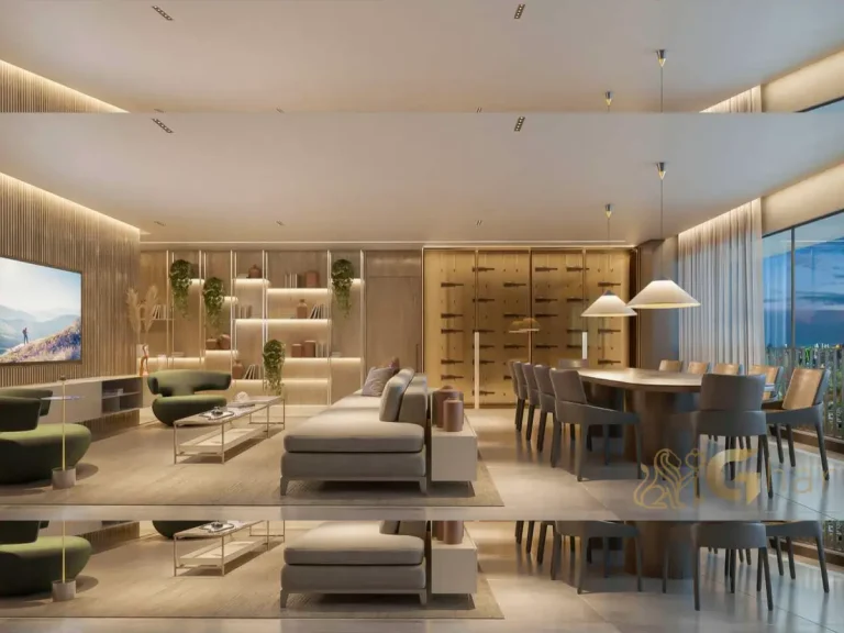 Sala de estar e jantar Bosque Vila Nova Conceição São Paulo