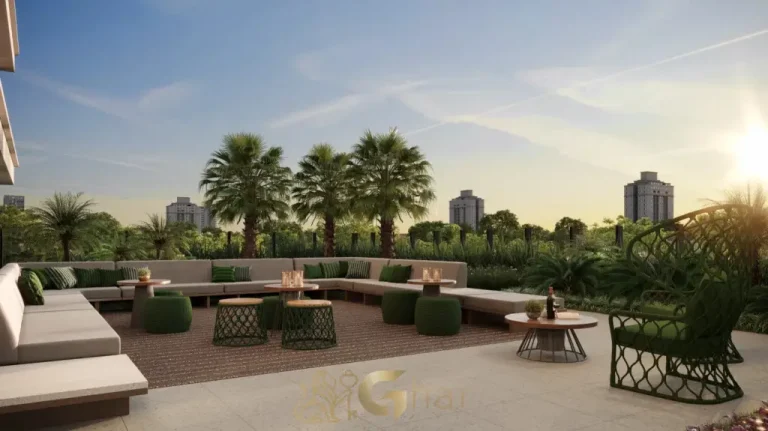 Lounge externo DOC Vila Nova Conceição São Paulo