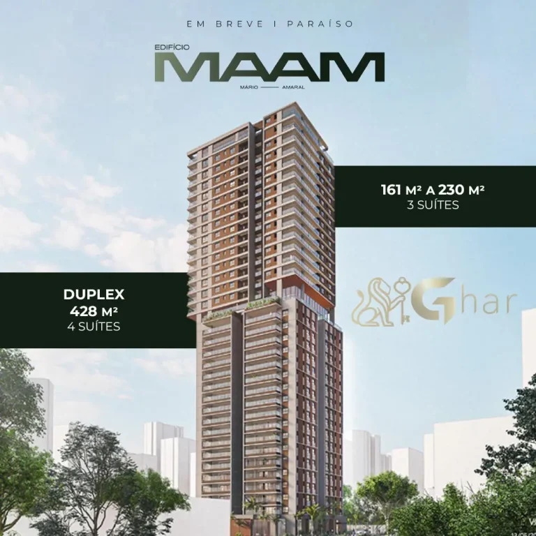 Edifício MAAM Rua Mário Amaral Paraíso São Paulo lançamento alto padrão