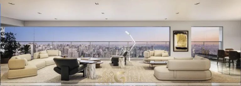 Cobertura decorada de 428 m² no Edifício MAAM Paraíso