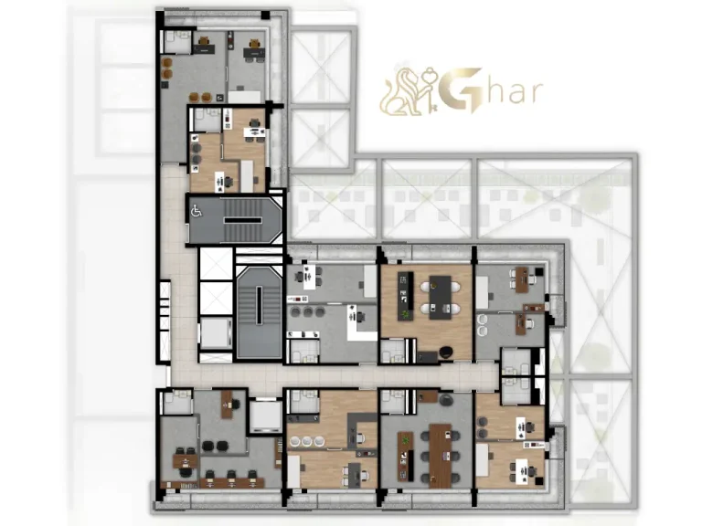 Planta 3º pavimento H.Paulista Studios Rua Desembargador Elizeu Guilherme