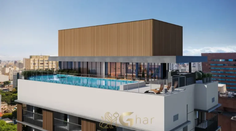 Fachada noturna H.Paulista Studios Paraíso São Paulo