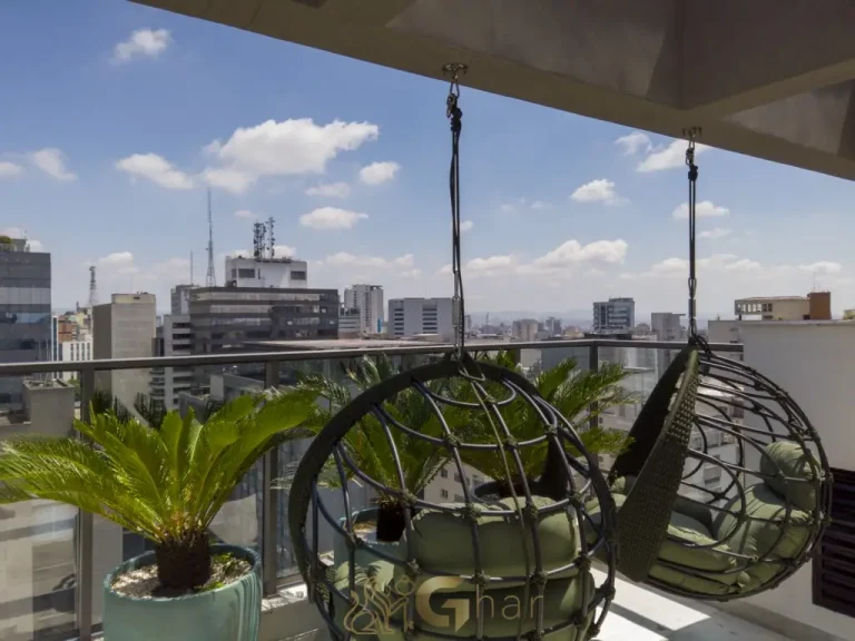 Lounge externo H.Paulista Studios Paraíso São Paulo