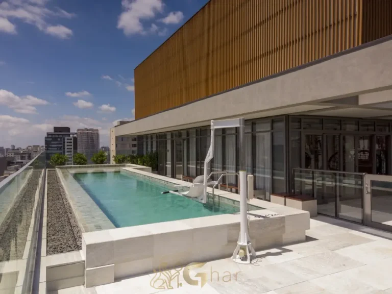 Piscina rooftop H.Paulista Studios Paraíso São Paulo