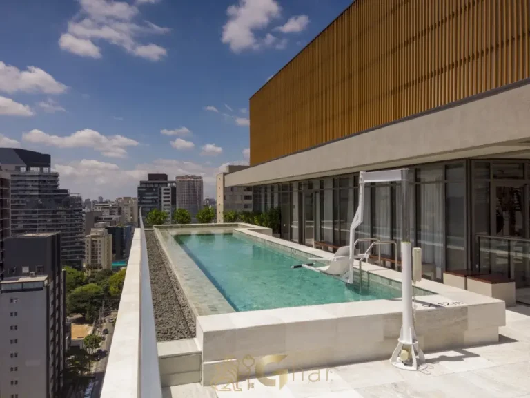 Piscina rooftop H.Paulista Studios Paraíso São Paulo