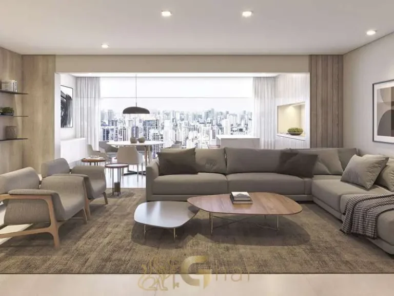 Living decorado 154 m² Natus Braz Leme Santana São Paulo