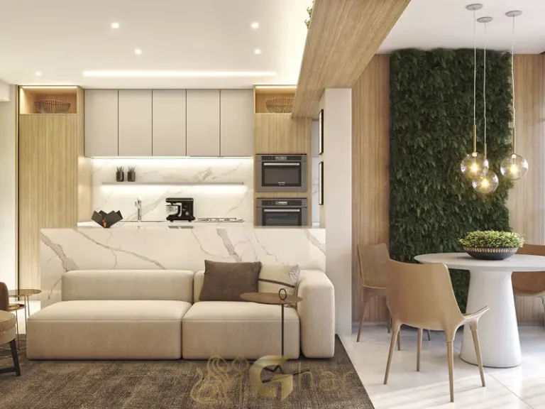 Living decorado 75 m² Natus Braz Leme Santana São Paulo