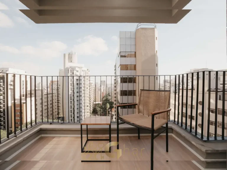 Varanda studio Next Haddock Jardim Paulista São Paulo