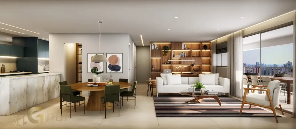 Living 3 dormitórios 115m² Onze Vila Clementino São Paulo
