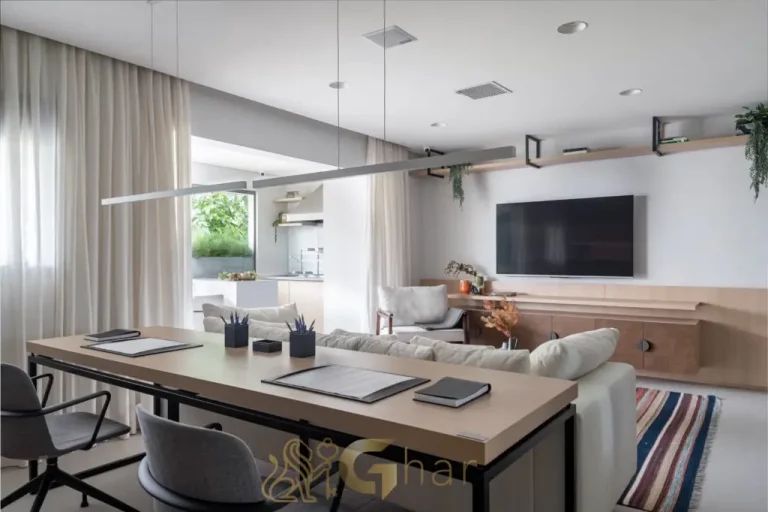 Sala de TV decorada apartamento 115m² Onze Vila Clementino São Paulo