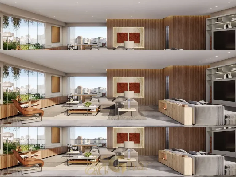 Sala de estar 226 m² Praça Faria Lima Vila Olímpia São Paulo