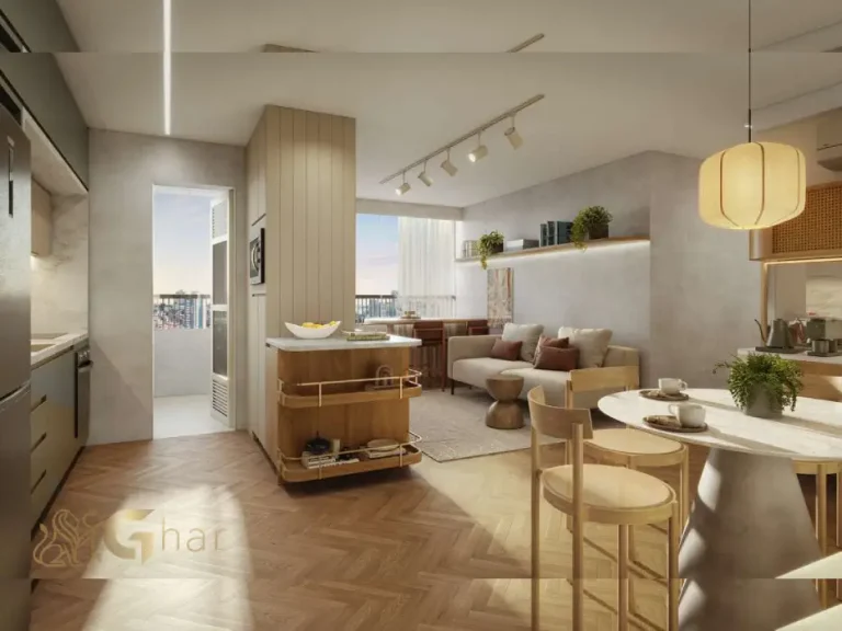 Apartamento decorado 77 m² cozinha Sereno Jardim São Paulo
