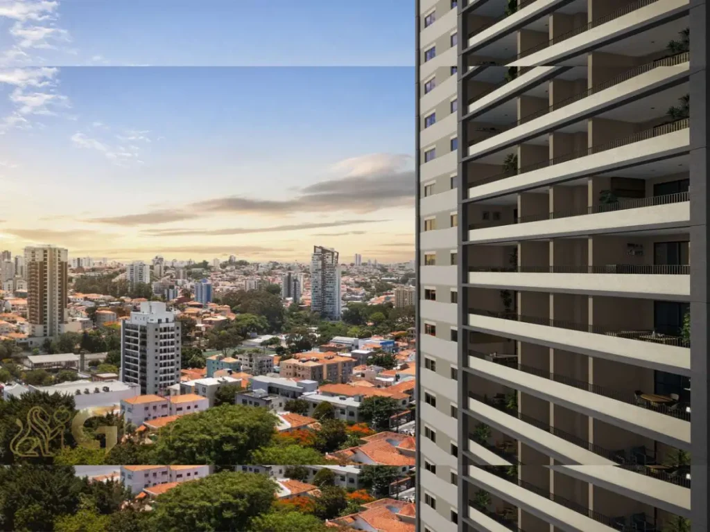 Vista drone fachada Sereno Jardim São Paulo