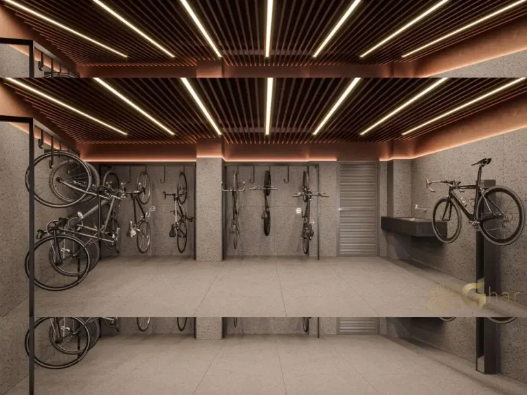 Bicicletário Visar Jardim Europa com recarga elétrica