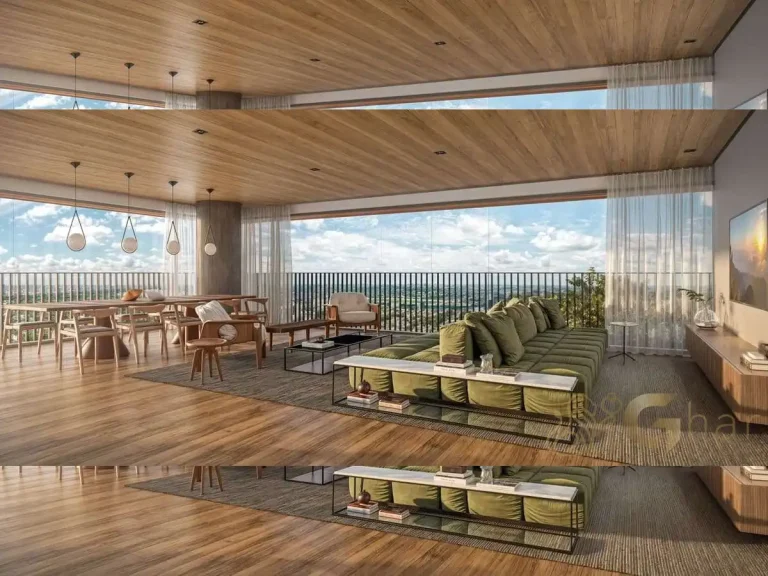 Living integrado Visar Jardim Europa 245 m²