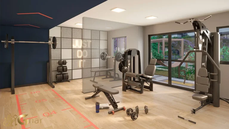 Academia de musculação no 011 Brooklin Residence em São Paulo