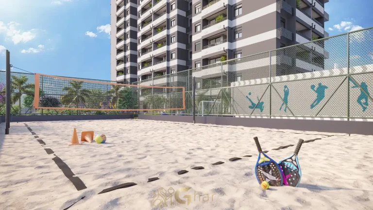 Quadra de beach tennis no 011 Brooklin Residence em São Paulo