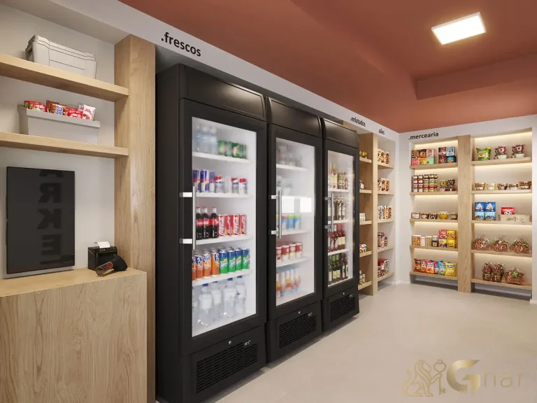 Mini mercado no condomínio 011 Brooklin Residence em São Paulo