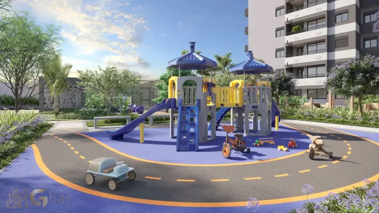 Playground infantil no condomínio 011 Brooklin Residence em São Paulo