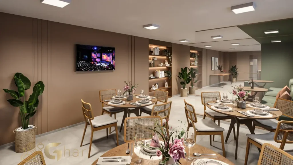 Salão de festas no condomínio Abyatá Santo Amaro