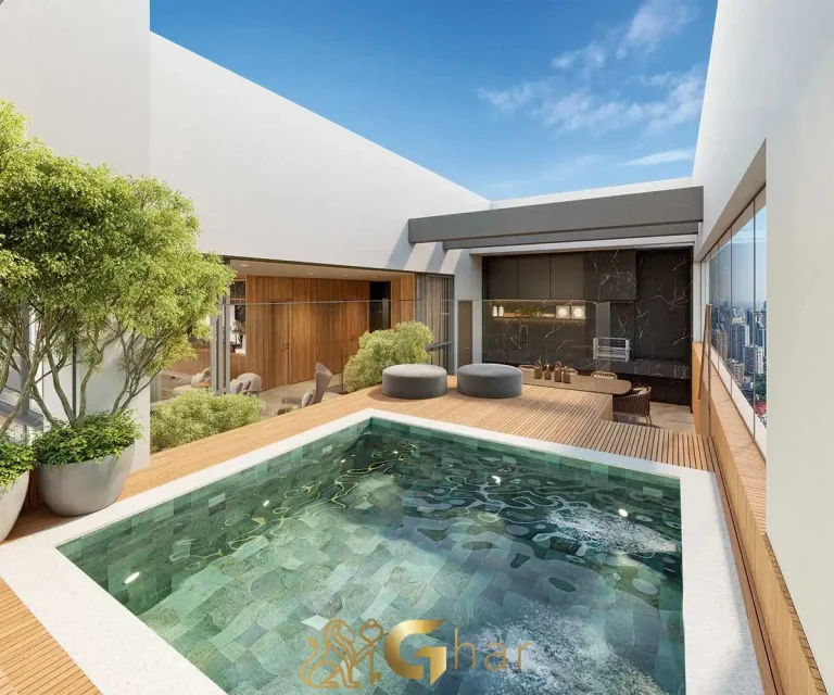 Apartamento duplex decorado com terraço de 420m² no Agami Park Residences Moema