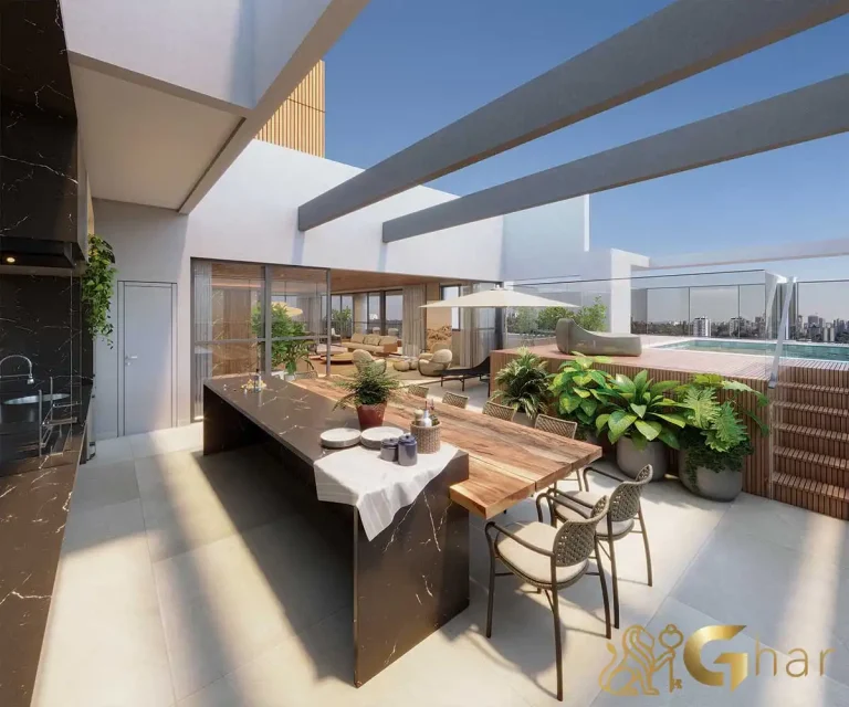 Apartamento duplex decorado com terraço 571m² no Agami Park Residences Moema