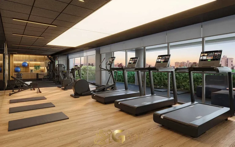 Academia moderna no condomínio Agami Park Residences Moema