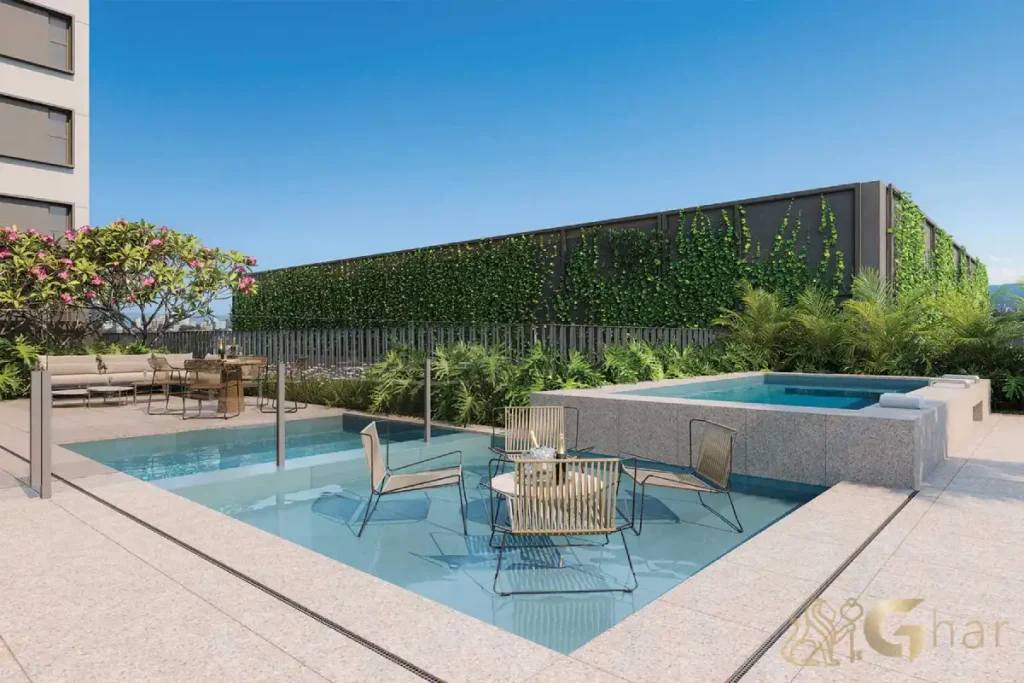 Piscina infantil no condomínio Agami Park Residences Moema