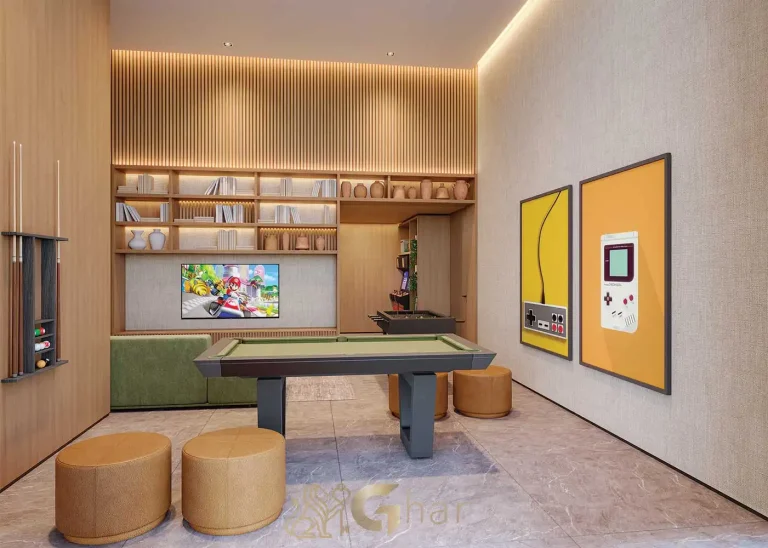 Salão de jogos no condomínio Agami Park Residences Moema