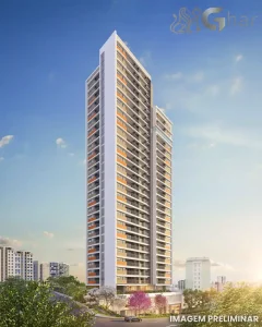 Fachada moderna do Almadá Vila Madalena em São Paulo