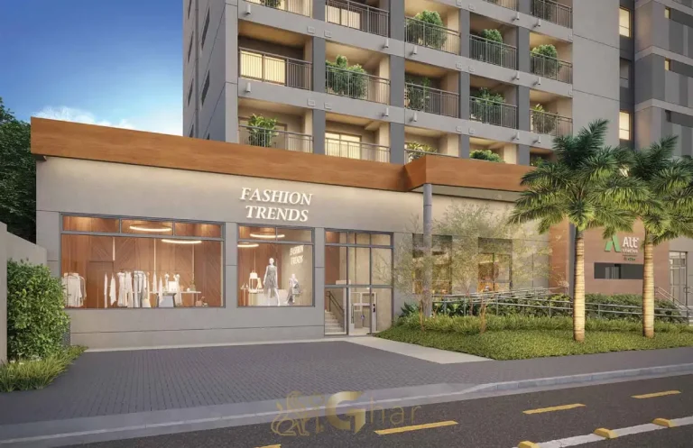 Fachada do Alt Studios by Eztec com comércios no térreo em São Paulo