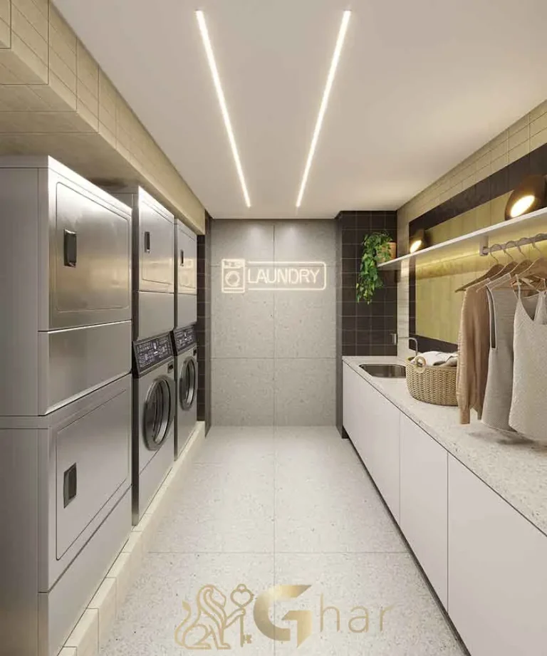 Lavanderia compartilhada no Alt Studios by Eztec Chácara Santo Antônio