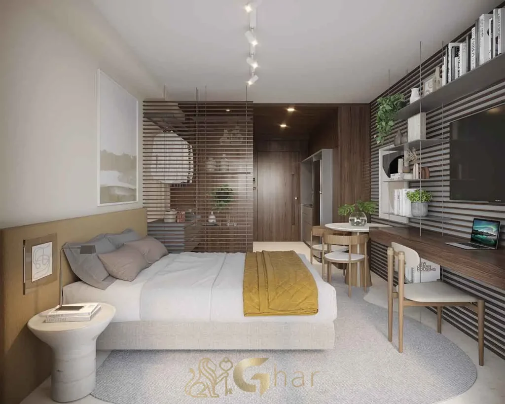 Studio decorado de 29m² no Alt Studios by Eztec Chácara Santo Antônio em São Paulo