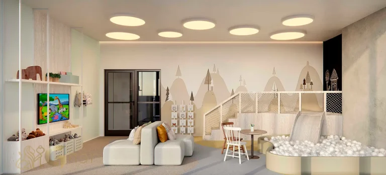 Brinquedoteca no condomínio Ampère Brooklin em São Paulo