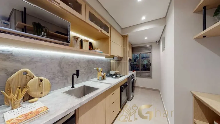 Cozinha 95m² apartamento decorado Astral Saúde Saúde São Paulo