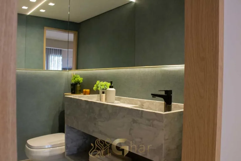 Lavabo 95m² apartamento decorado Astral Saúde Saúde São Paulo