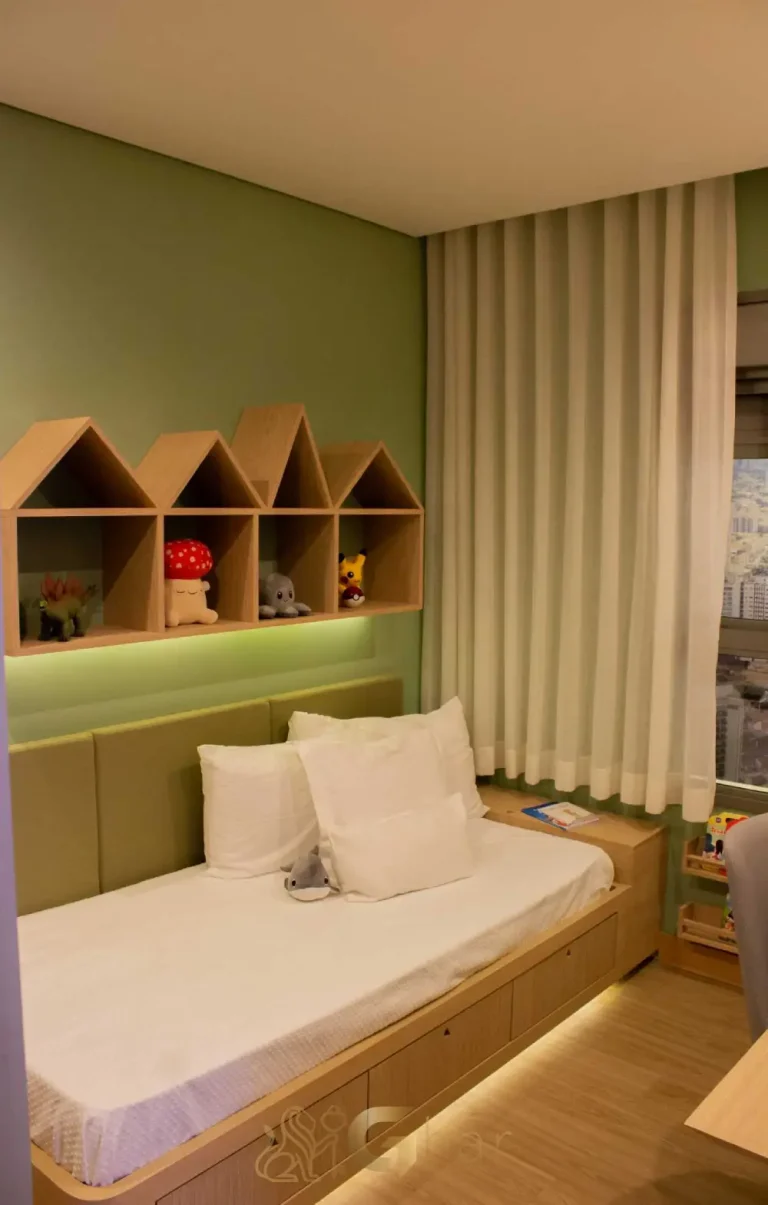 Quarto infantil 95m² apartamento decorado Astral Saúde Saúde São Paulo
