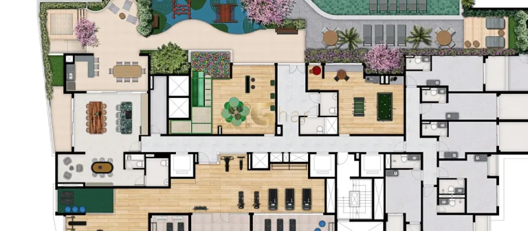 Planta implantação lazer condomínio Astral Saúde Saúde São Paulo