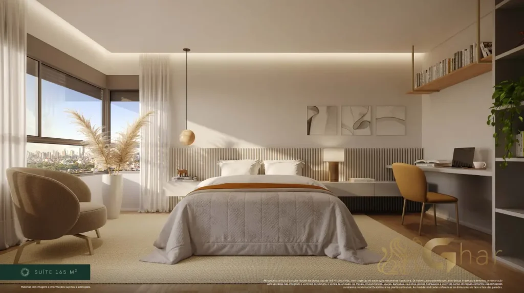 Apartamento decorado 165m² suíte master no Bioma Cidade Center Norte Vila Guilherme