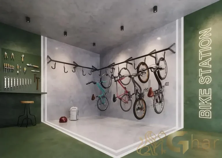 Bicicletário moderno no Blue Park Jardim São Paulo