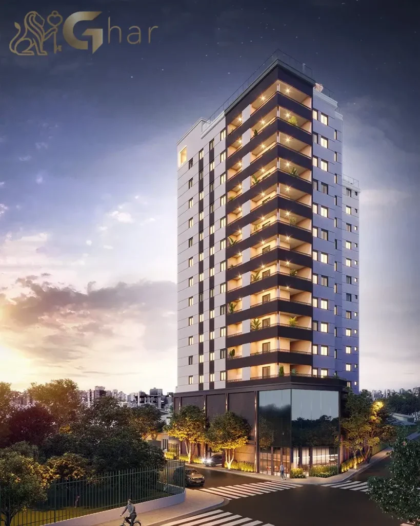 Fachada imponente do Blue Park Jardim São Paulo