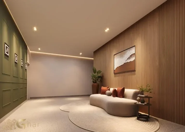 Lobby elegante no Blue Park Jardim São Paulo