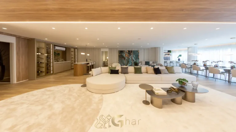 Living apartamento decorado Bosque Cerejeiras Jardim das Perdizes