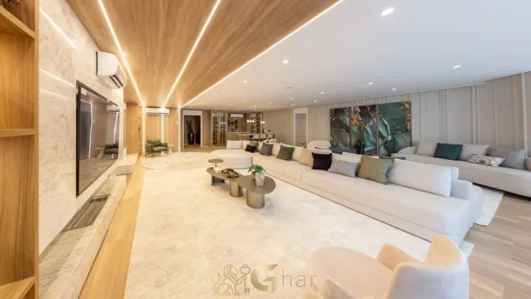 Apartamento decorado living Bosque Cerejeiras Jardim das Perdizes