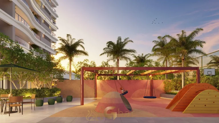 Playground no Bosque Cerejeiras Jardim das Perdizes em São Paulo