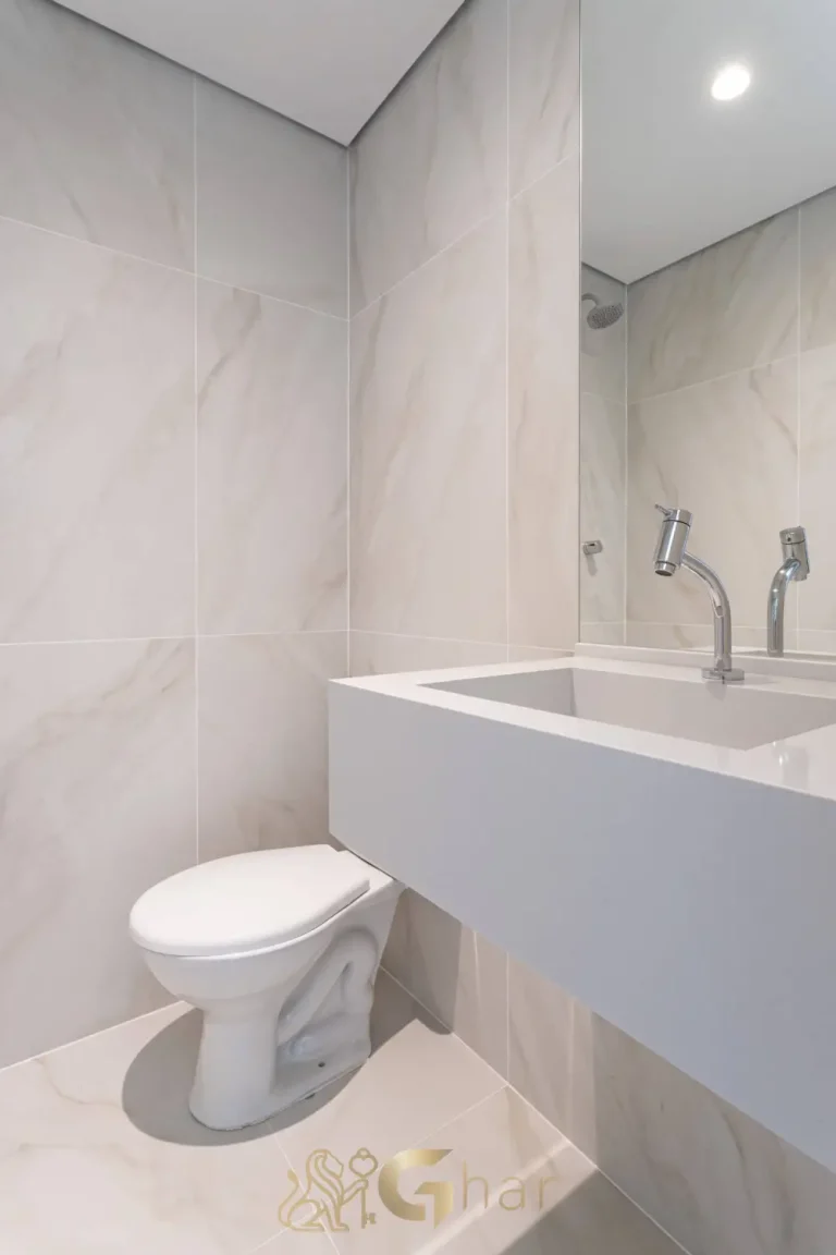 Lavabo decorado no Bosque Pitangueiras Jardim das Perdizes